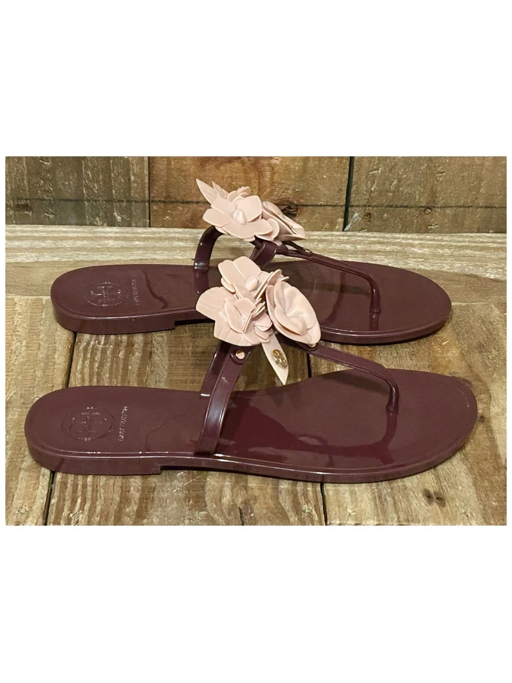 Tory Burch burgundy pink